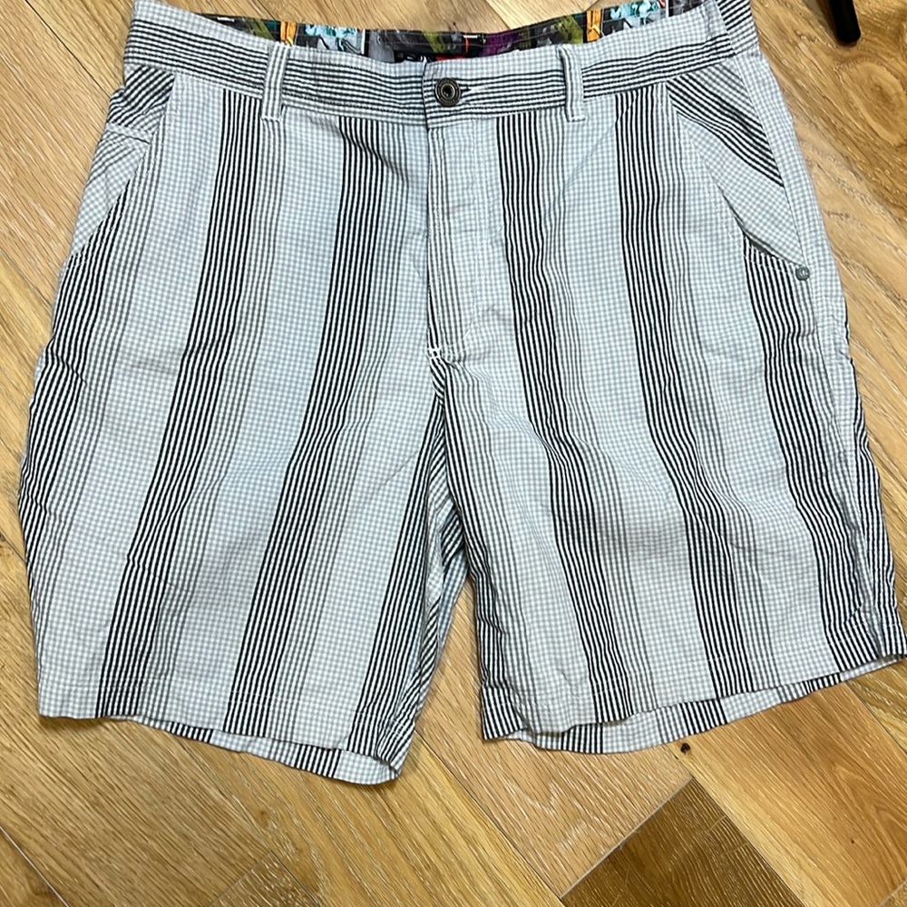 Lululemon kahuna shorts black‎ and gray plaid chino golf performance size 36